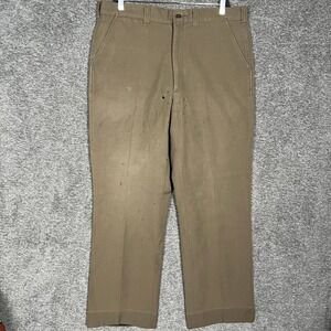 Vintage Filson Wool Pants Mens Brown Distressed Workwear‎ Outdoor Hiking 36x32